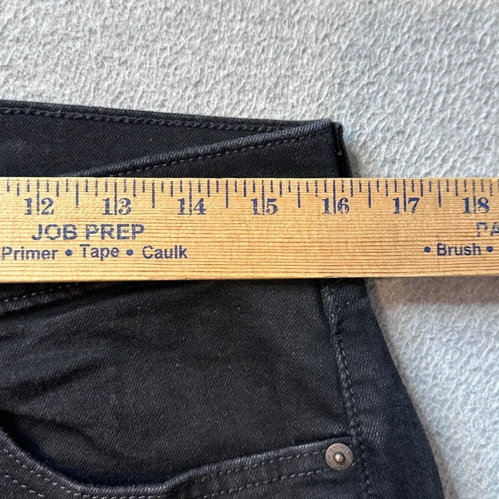 Levi's 506 Jeans Mens 32x32 (32x30) Black Straight Leg Stretch Dark Wash Denim